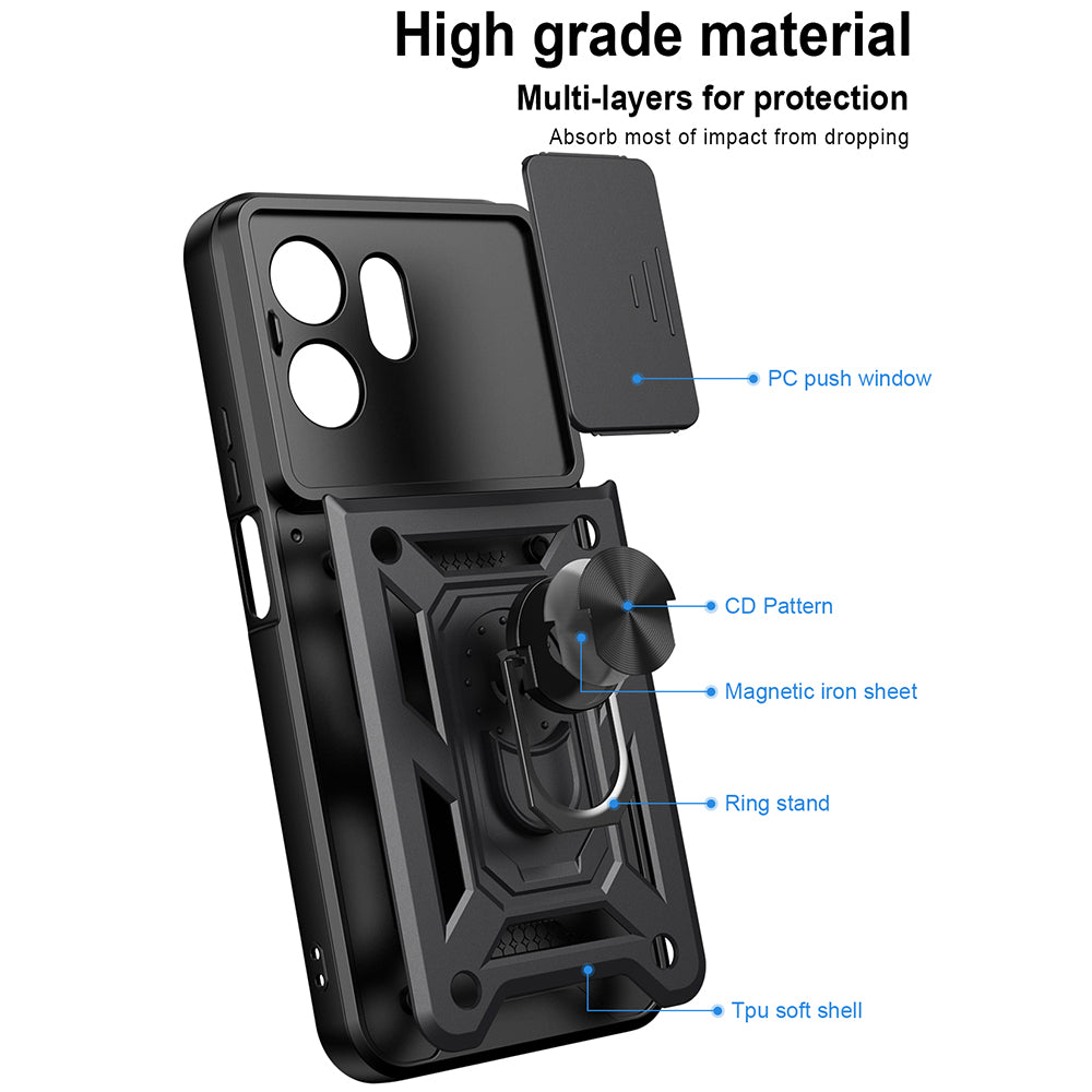 Futrola za Honor 600 Smart, Techsuit, CamShield, Zlatna