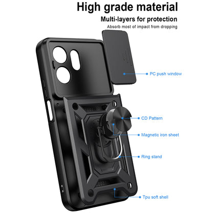 Futrola za Honor 600 Smart, Techsuit, CamShield, Zlatna