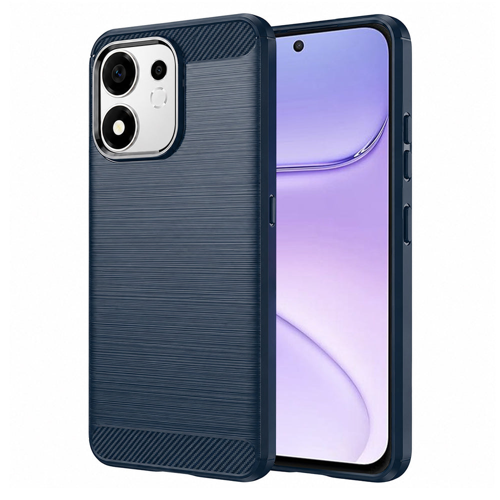 Futrola za Honor 600 Smart, Techsuit, Karbon, Plava