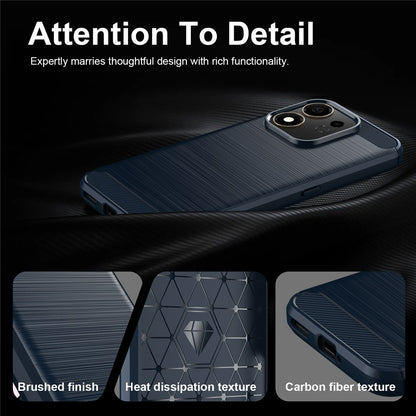 Futrola za Honor 600 Smart, Techsuit, Karbon, Plava