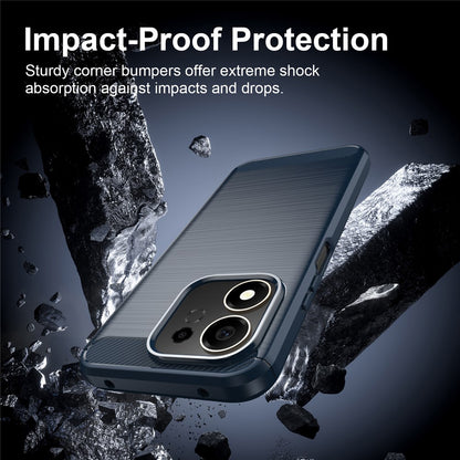 Futrola za Honor 600 Smart, Techsuit, Karbon, Plava