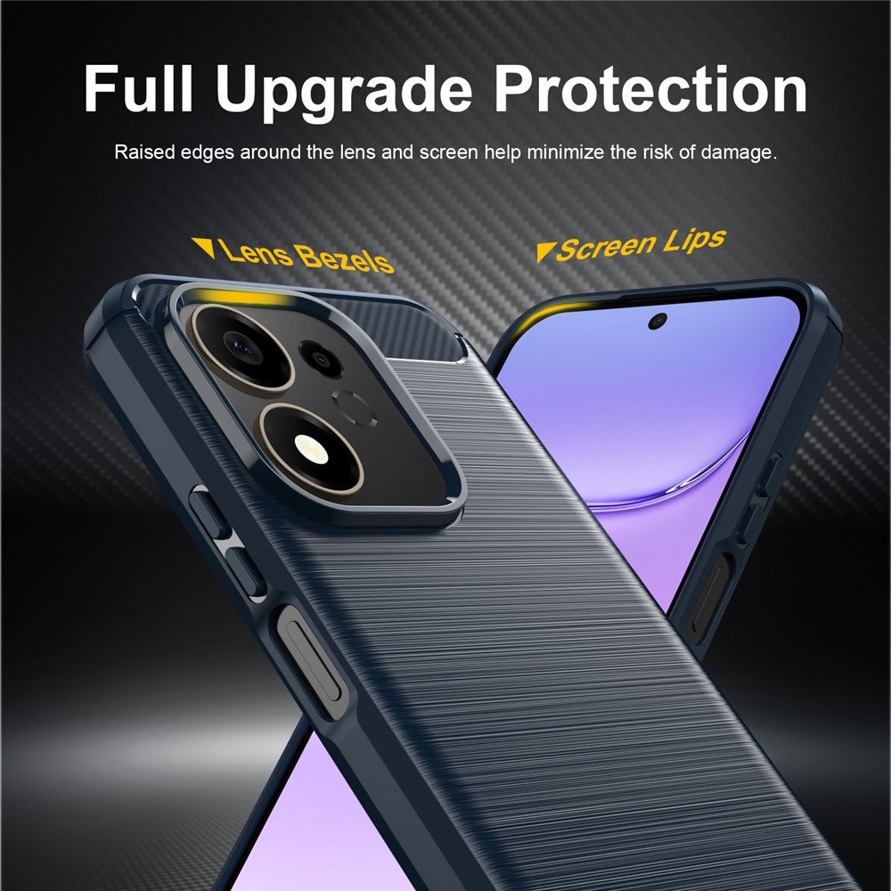Futrola za Honor 600 Smart, Techsuit, Karbon, Plava