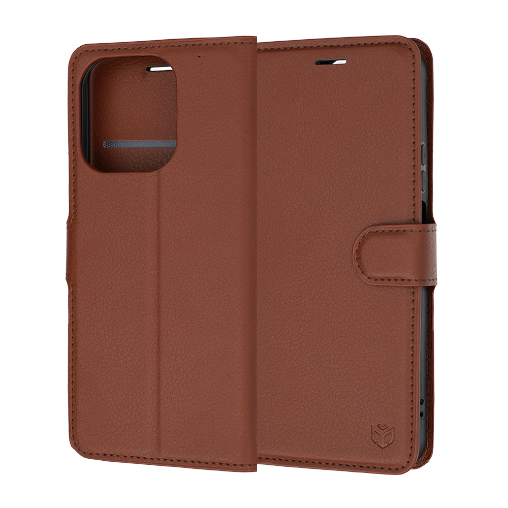 Futrola za Honor 600 Smart, Techsuit, Leather Folio, Braon