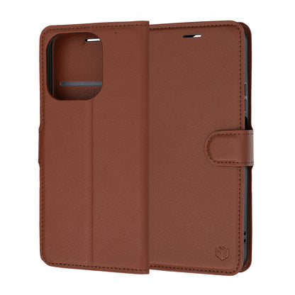 Futrola za Honor 600 Smart, Techsuit, Leather Folio, Braon