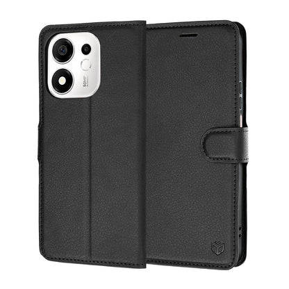 Futrola za Honor 600 Smart, Techsuit, Leather Folio, Crna