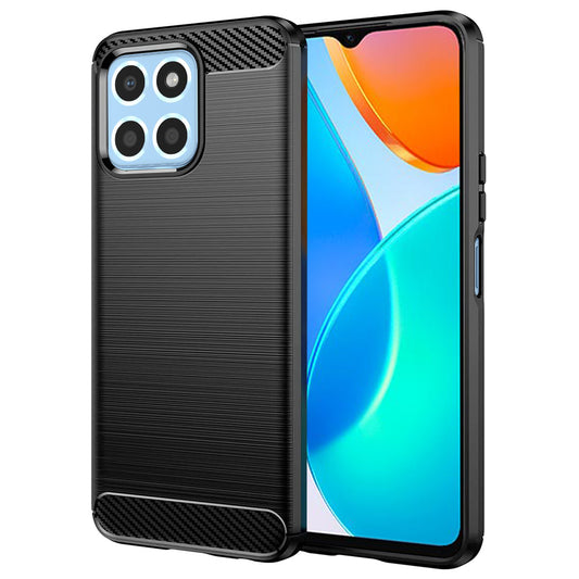 Futrola za Honor 70 Lite / X6 / X8 5G, Techsuit, Karbon, Crna
