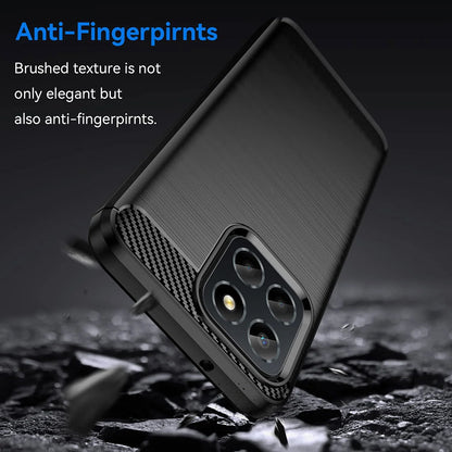 Futrola za Honor 70 Lite / X6 / X8 5G, Techsuit, Karbon, Crna