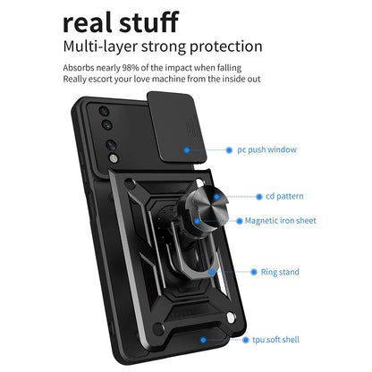 Futrola za Honor 70, Techsuit, CamShield, Crna