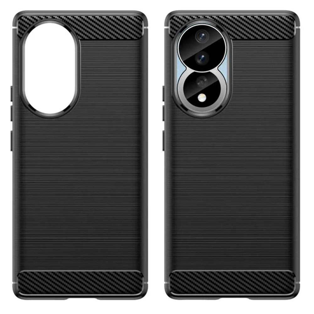 Futrola za Honor 90 / 80, Techsuit, Karbon, Crna