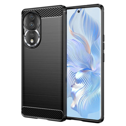 Futrola za Honor 90 / 80, Techsuit, Karbon, Crna