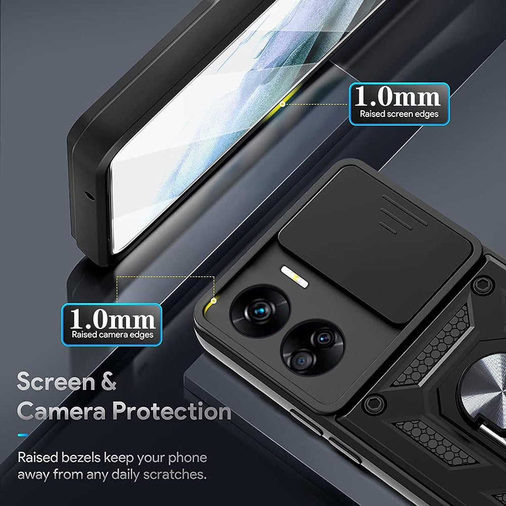 Futrola za Honor 90 Lite, Techsuit, CamShield, Crna
