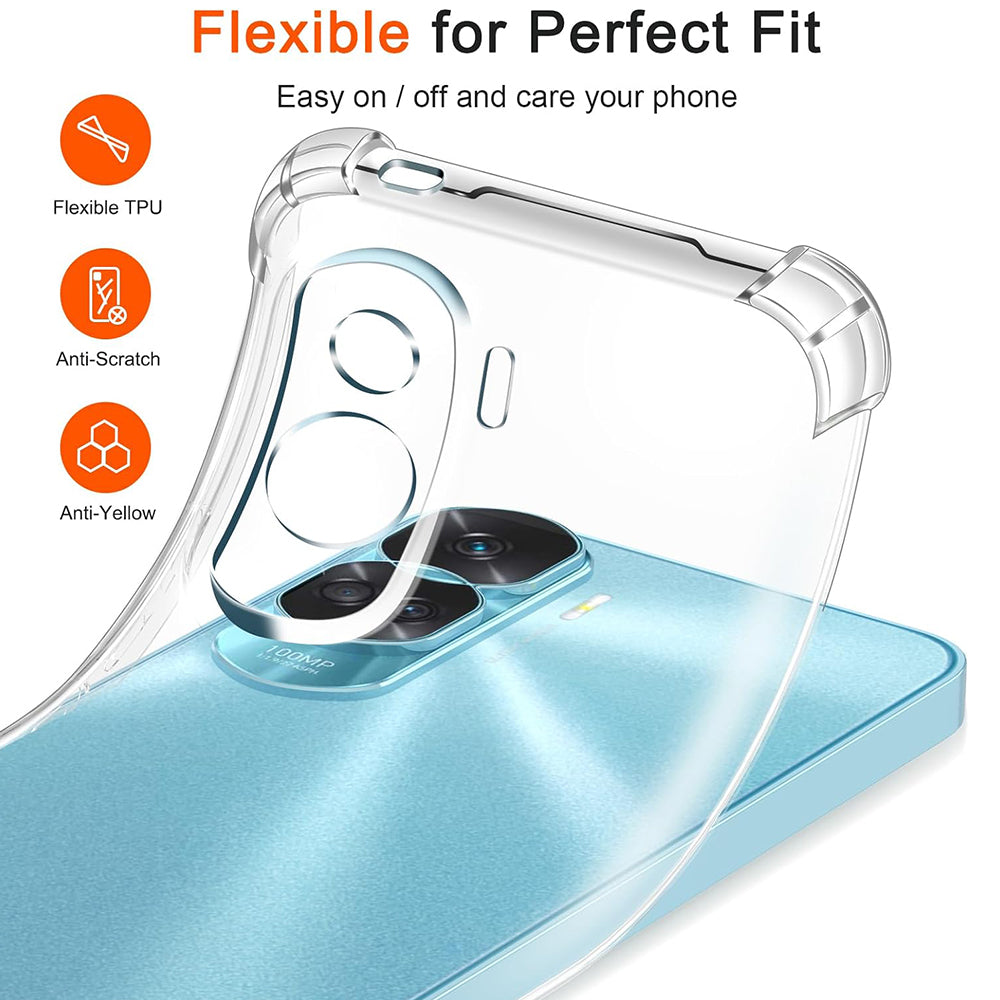 Futrola za Honor 90 Lite, Techsuit, Shockproof Clear, Transparentna