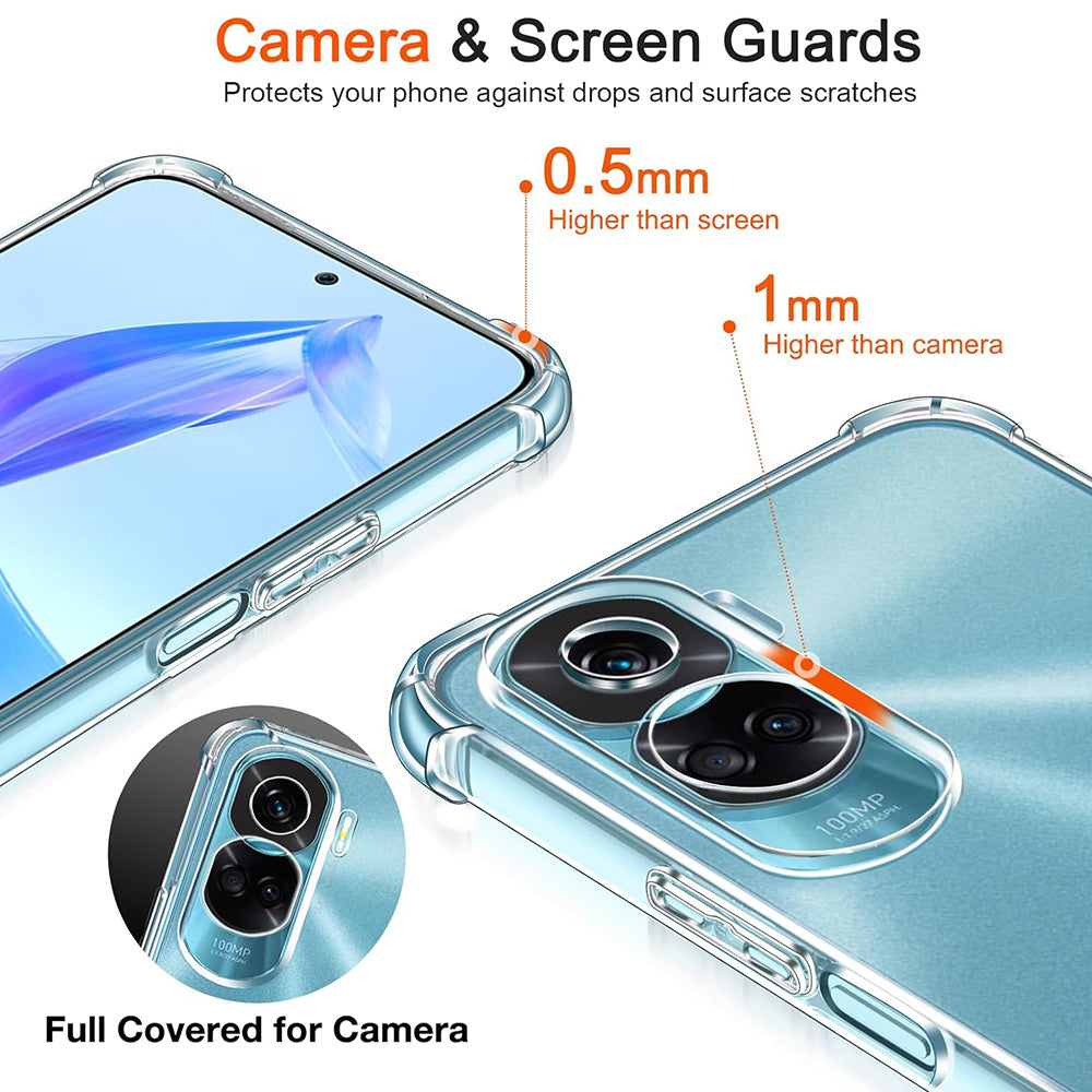 Futrola za Honor 90 Lite, Techsuit, Shockproof Clear, Transparentna