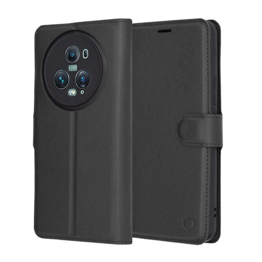 Futrola za Honor Magic5 Pro, Techsuit, Leather Folio, Crna