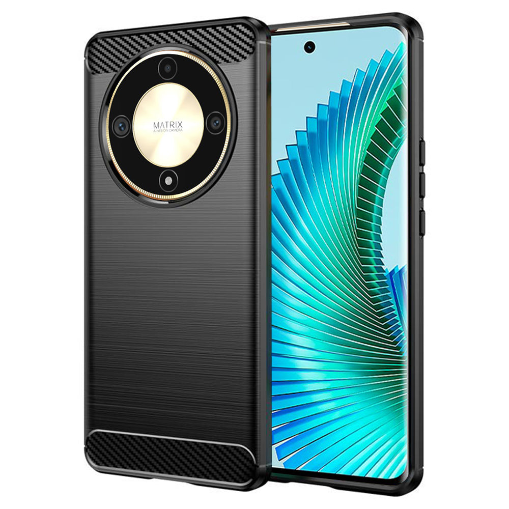 Futrola za Honor Magic6 Lite, Techsuit, Karbon, Crna