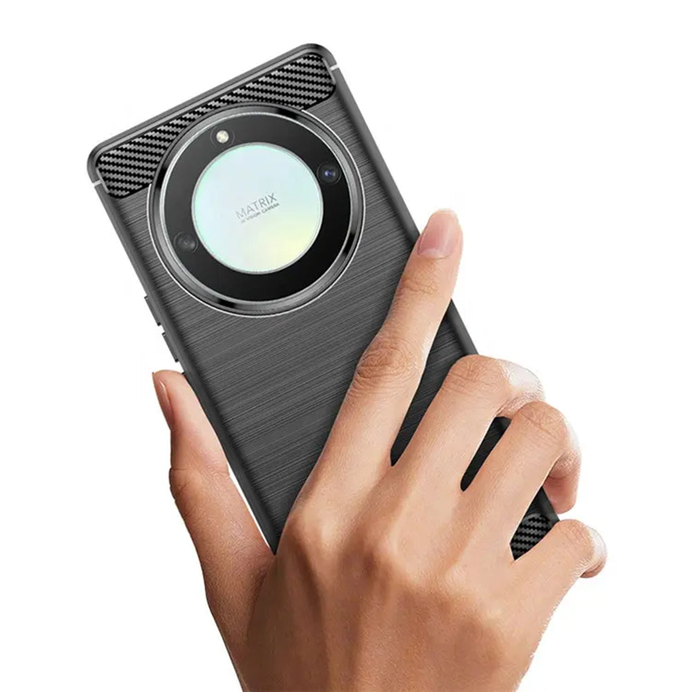 Futrola za Honor Magic6 Lite, Techsuit, Karbon, Crna