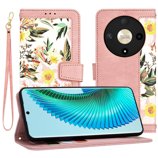 Futrola za Honor Magic6 Lite, Techsuit, FlipCraft, Roze