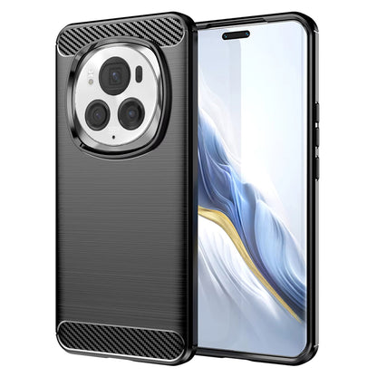 Futrola za Honor Magic6 Pro, Techsuit, Karbon, Crna