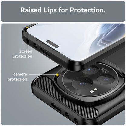 Futrola za Honor Magic6 Pro, Techsuit, Karbon, Crna