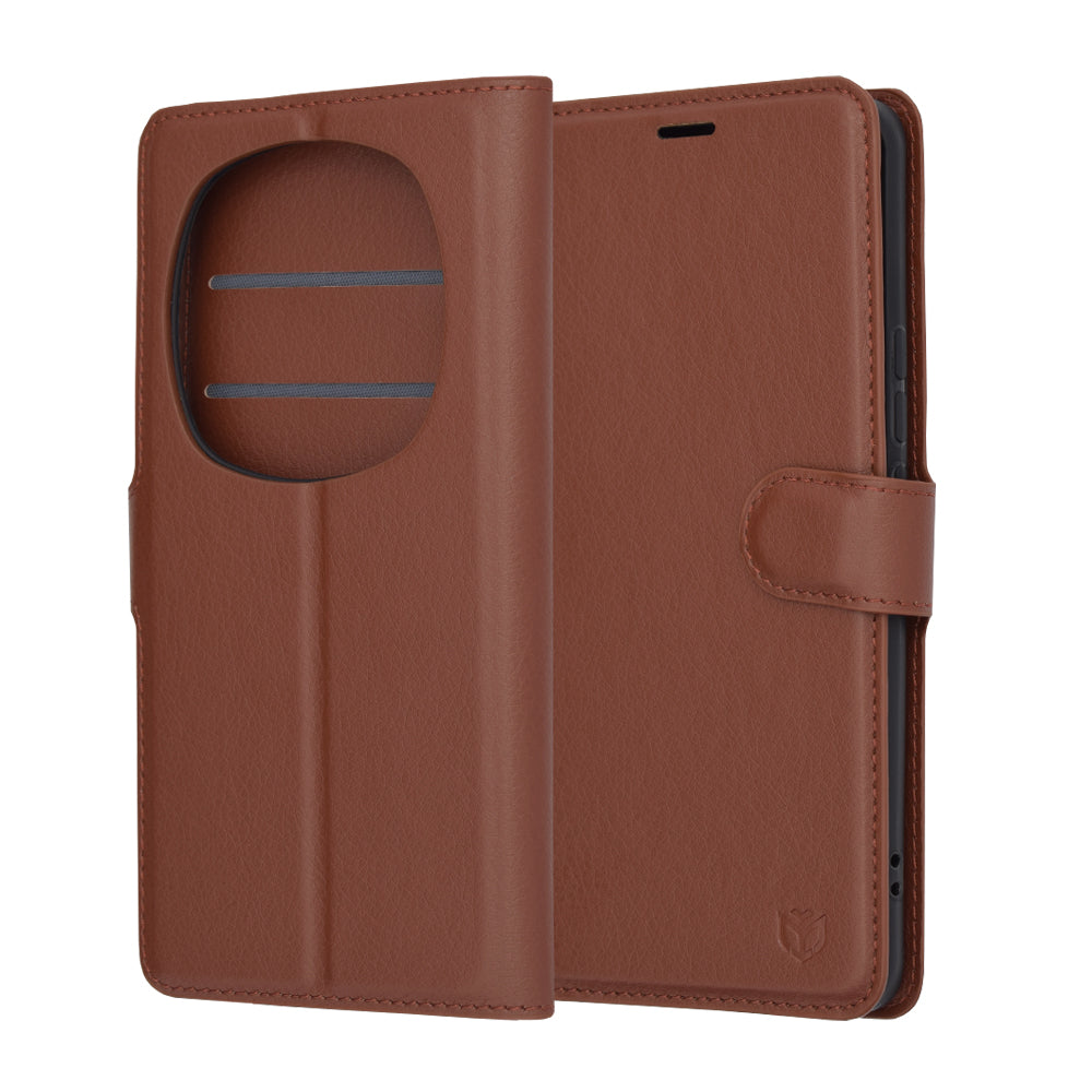 Futrola za Honor Magic6 Pro, Techsuit, Leather Folio, Braon