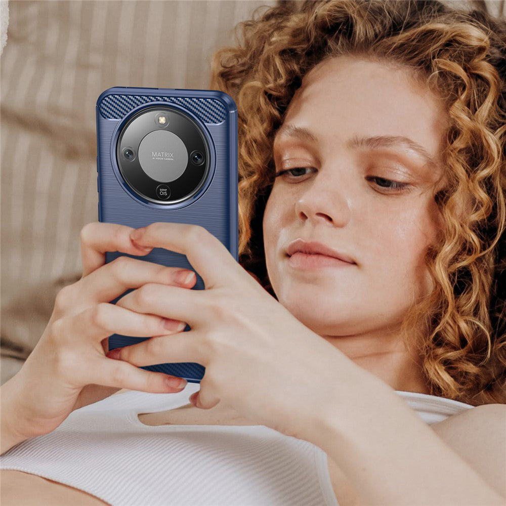 Futrola za Honor Magic8 Lite, Techsuit, Karbon, Plava