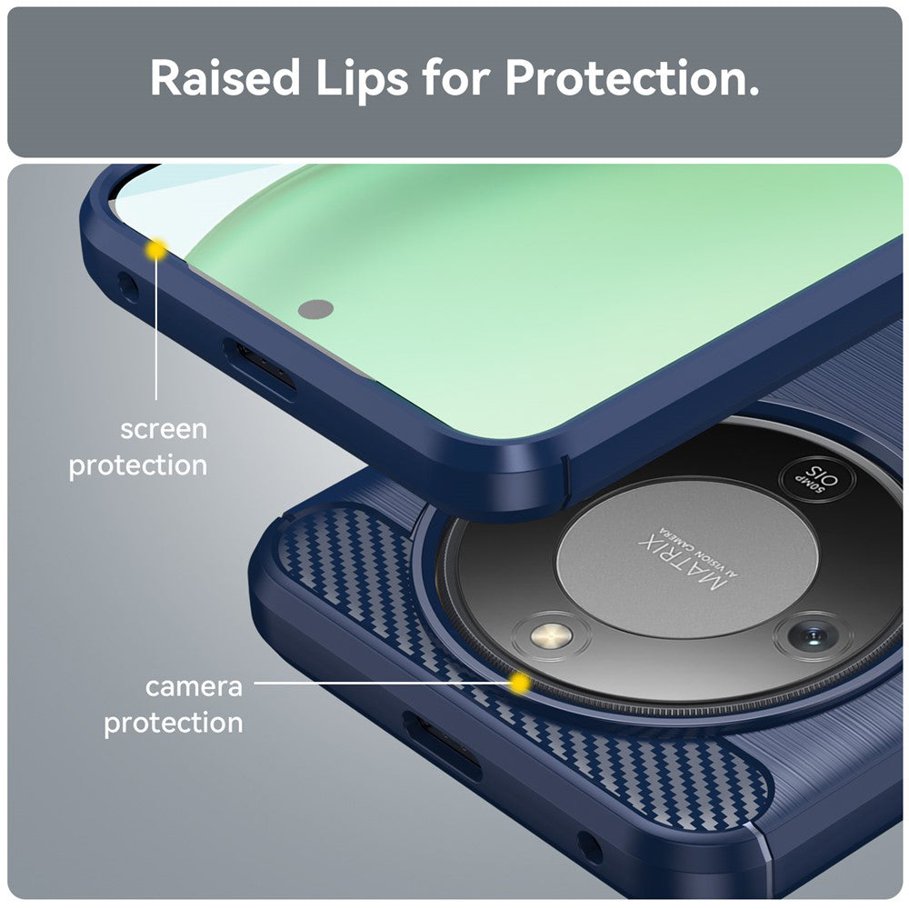 Futrola za Honor Magic8 Lite, Techsuit, Karbon, Plava