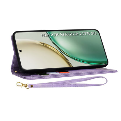 Futrola za Honor Magic8 Lite, Techsuit, FlipCraft, Ljubičasta