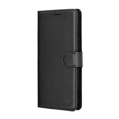 Futrola za Honor Magic8 Lite, Techsuit, Leather Folio, Crna