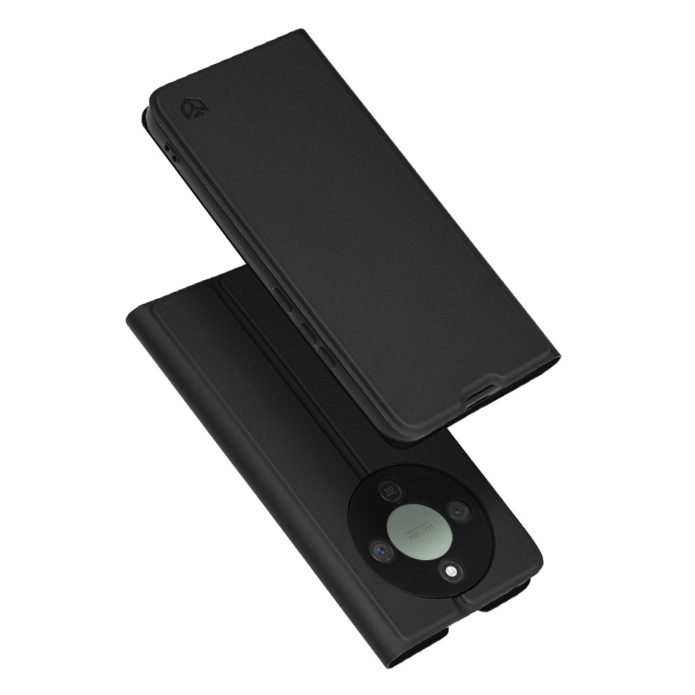 Futrola za Honor Magic8 Lite, Techsuit, Magskin Book, Crna