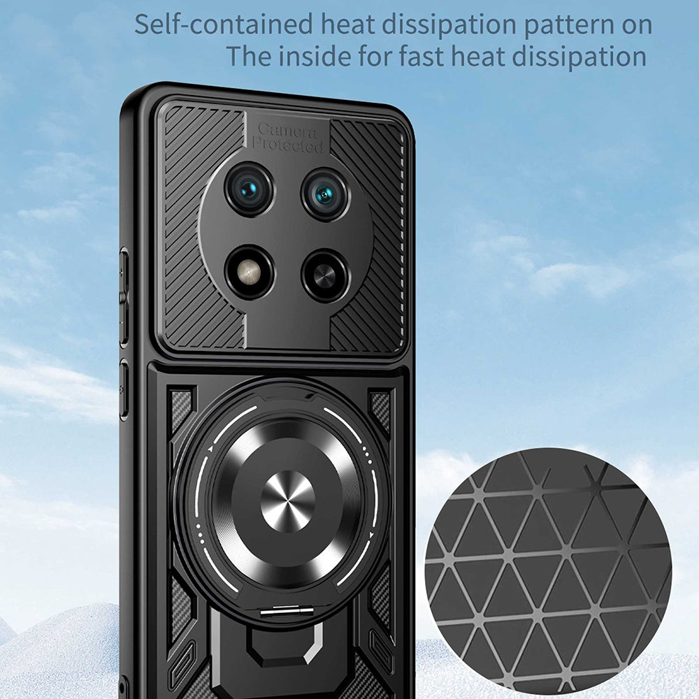 Futrola za Honor Magic8 Lite, Techsuit, RuggedCam, Crna