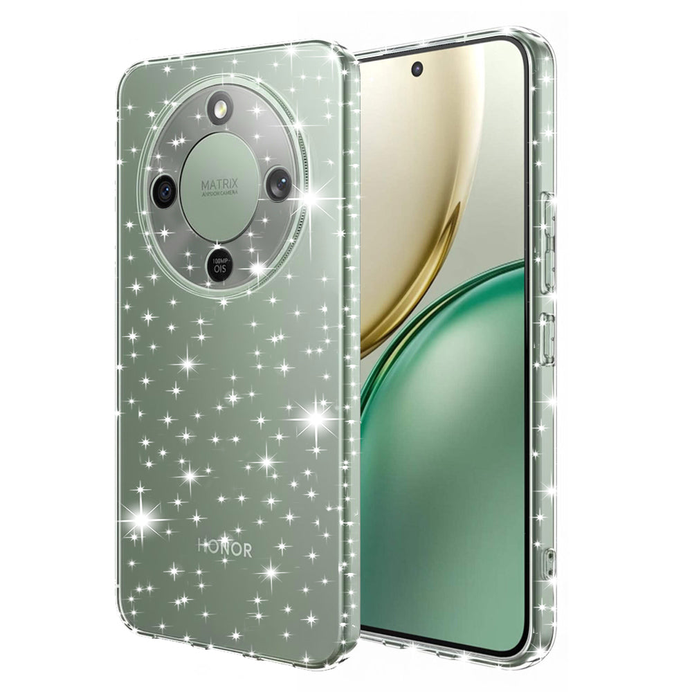 Futrola za Honor Magic8 Lite, Techsuit, SparkleSkin, Transparentna