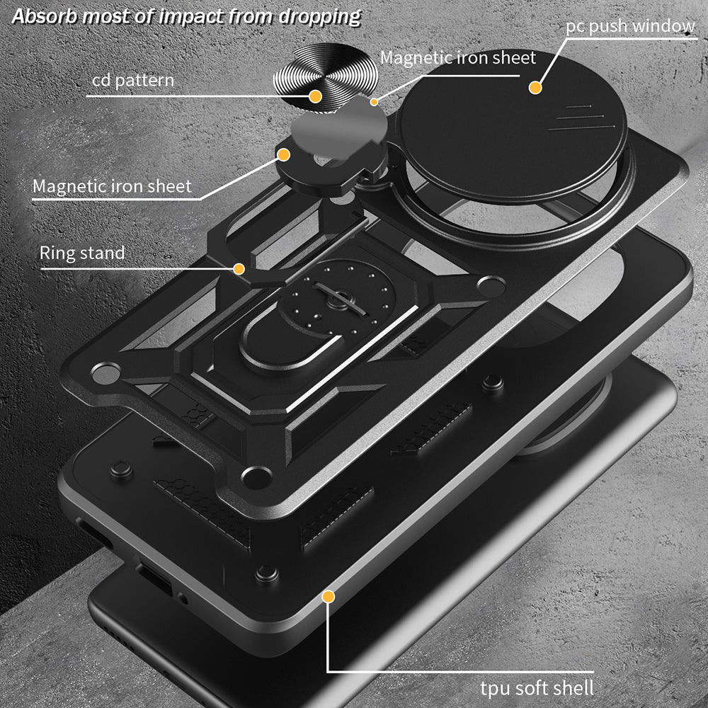 Futrola za Honor Magic8 Pro, Techsuit, CamShield, Zlatno Roza