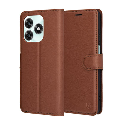 Futrola za Honor X5c Plus, Techsuit, Leather Folio, Braon