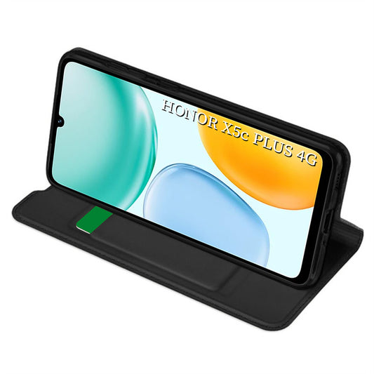 Futrola za Honor X5c Plus, Techsuit, Magskin Book, Crna