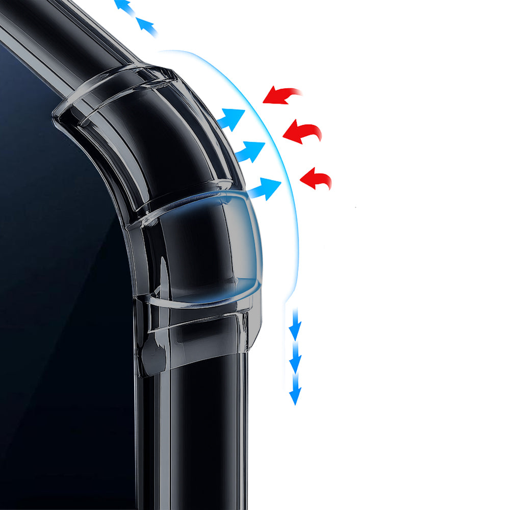 Futrola za Honor X5c Plus, Techsuit, Shockproof Clear, Crna