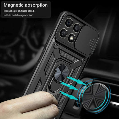 Futrola za Honor X6a, Techsuit, CamShield, Crna