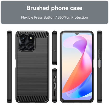 Futrola za Honor X6a, Techsuit, Karbon, Crna