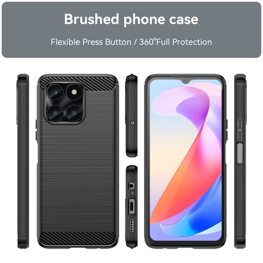 Futrola za Honor X6a, Techsuit, Karbon, Crna