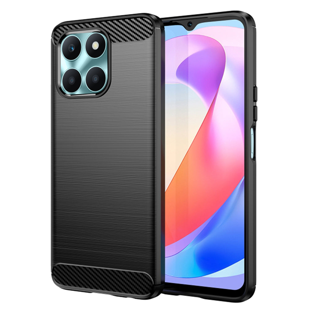 Futrola za Honor X6a, Techsuit, Karbon, Crna