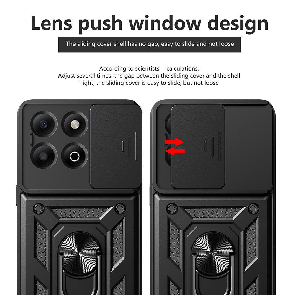 Futrola za Honor X6b, Techsuit, CamShield, Crna