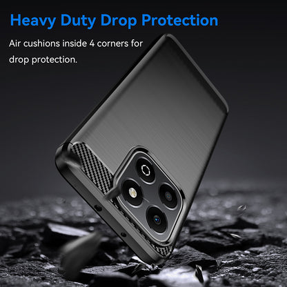 Futrola za Honor X6b, Techsuit, Karbon, Crna