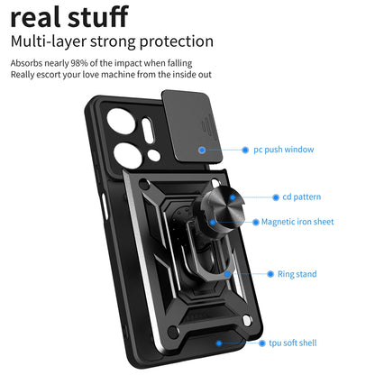 Futrola za Honor X7a, Techsuit, CamShield, Crna