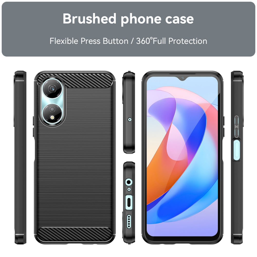 Futrola za Honor X7b 5G / 90 Smart / X7b 4G, Techsuit, Karbon, Crna