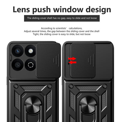 Futrola za Honor X7c / 200 Smart, Techsuit, CamShield, Crna