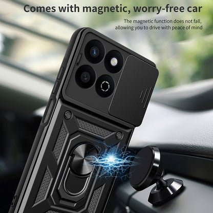 Futrola za Honor X7c / 200 Smart, Techsuit, CamShield, Crna