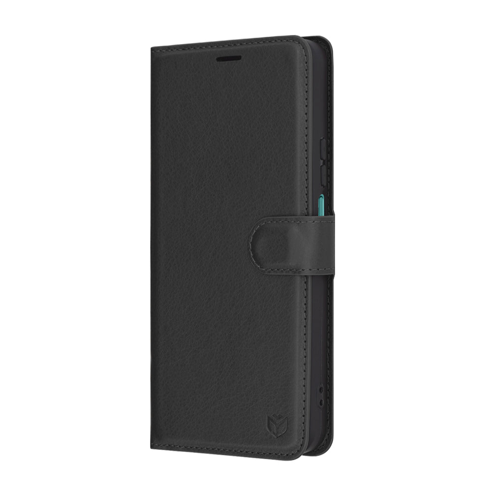 Futrola za Honor X7c / 200 Smart, Techsuit, Leather Folio, Crna