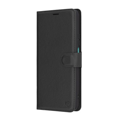 Futrola za Honor X7c / 200 Smart, Techsuit, Leather Folio, Crna