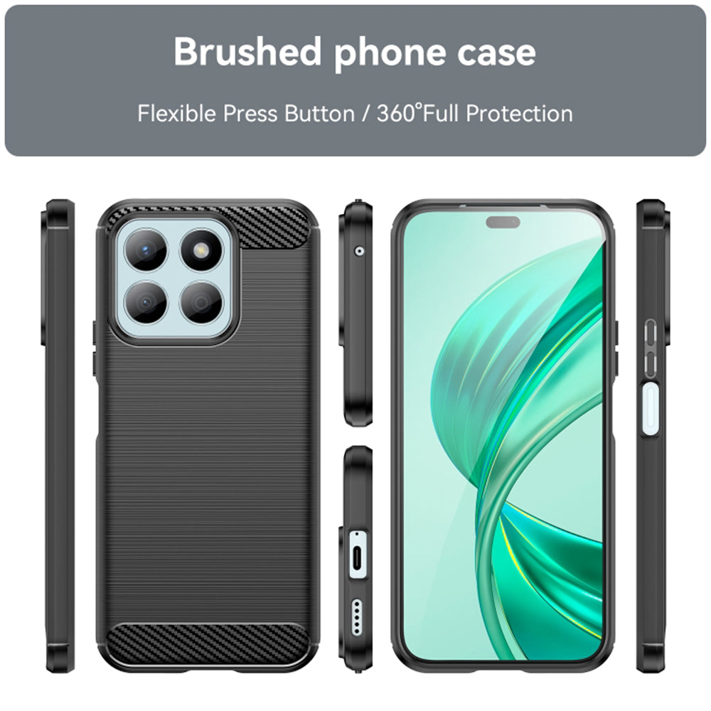Futrola za Honor X8b, Techsuit, Karbon, Crna