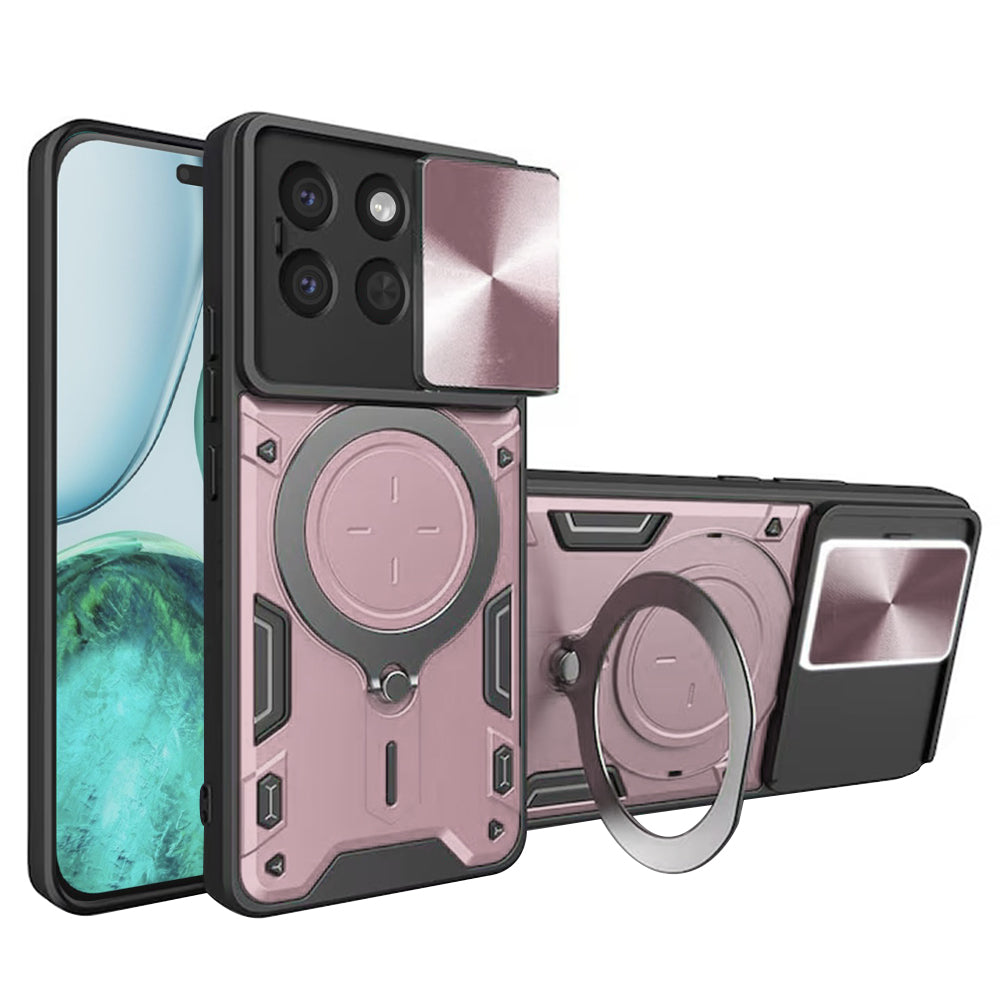 Futrola za Honor X8c, Techsuit, CamGuard Pro, Roze Zlato