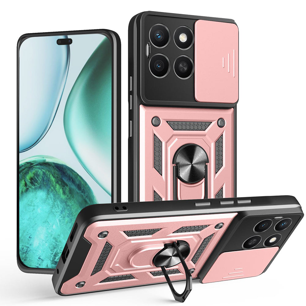 Futrola za Honor X8c, Techsuit, CamShield, Roze